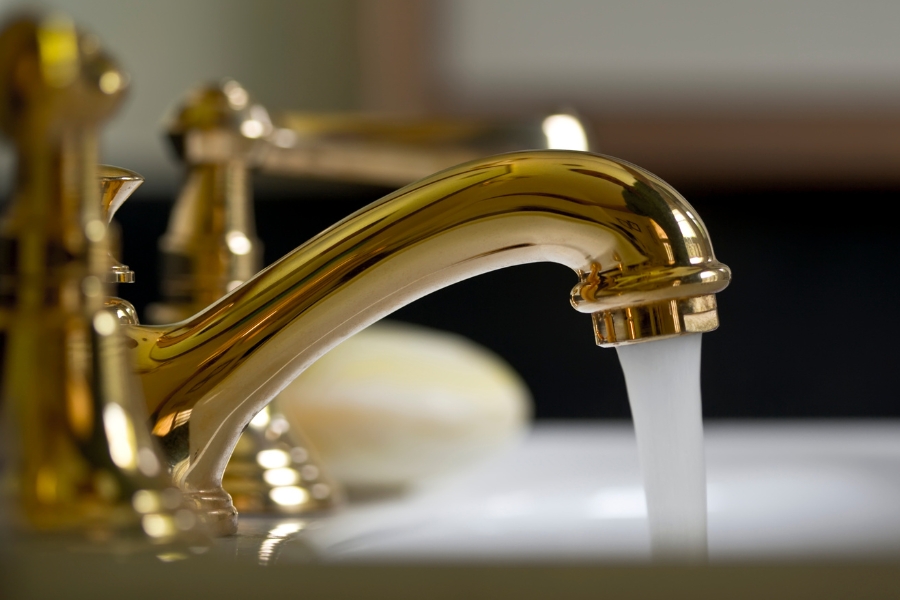 ברז עשוי פליז.